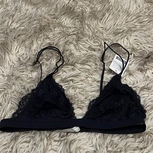 Navy lace bralette
